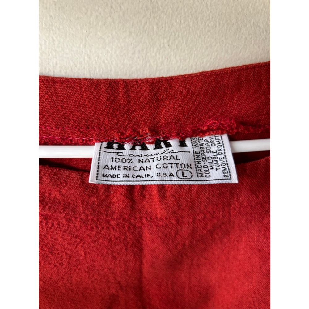 Women's HART Classics Red Cotton Long Sleeve Top Size L - Picture 2 of 3